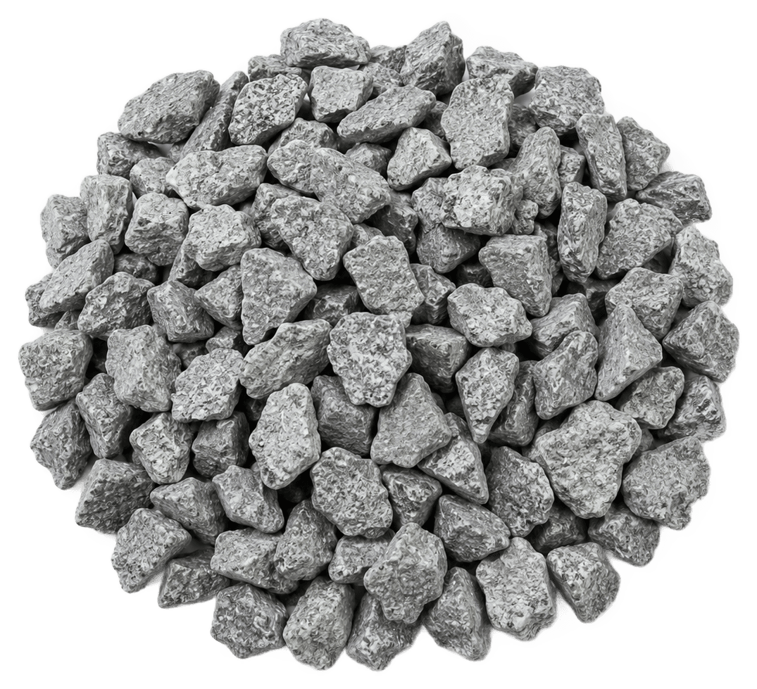 10mm crushed stone aggregate supplied by OM Group in Goa