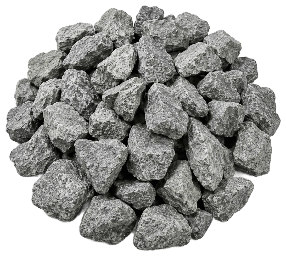 20mm crushed stone aggregate supplied by OM Group in Goa