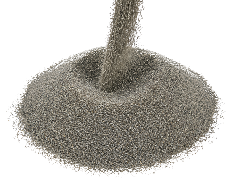 Close-up sample of M-Sand manufactured sand
