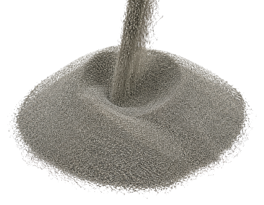 Washed sand material sample